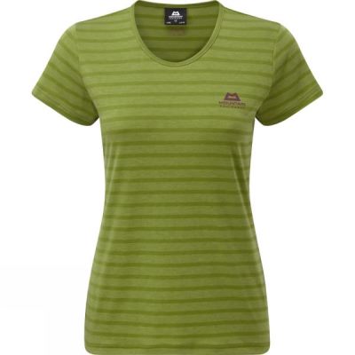 Tee Mountain Equipment Stripe Mujer - Verde - Chile MRO263749